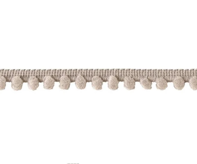 Pomponborte 12mm beige
