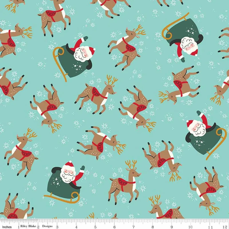 My Minds Eye, North Pole Flannel, F17750-AQUA