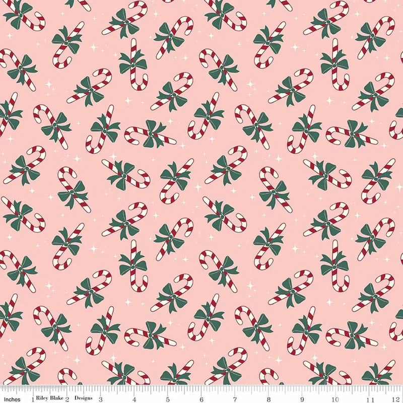 My Minds Eye, North Pole Flannel, F17754-BLUSH, Pink