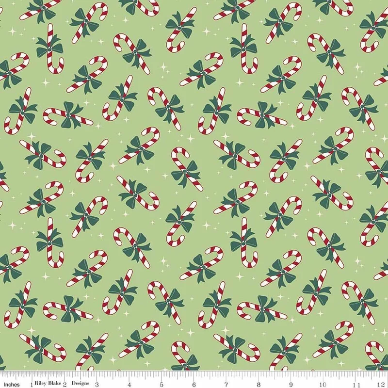 My Minds Eye, North Pole Flannel, F17754-HONEYDEW Green