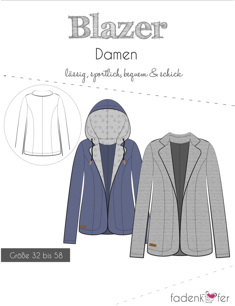 Fadenkäfer Schnittmuster "Blazer" Damen