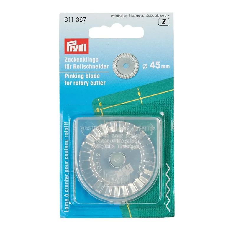 Prym Ersatzklinge für Rollschneider, Zacken, 45 mm