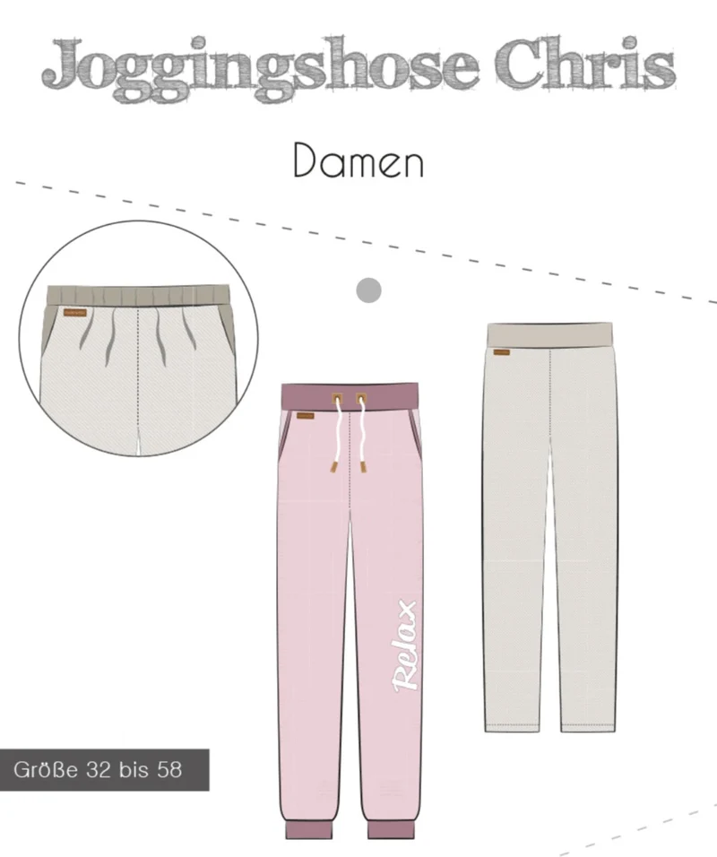 Fadenkäfer Schnittmuster "Chris" Jogginghose Damen