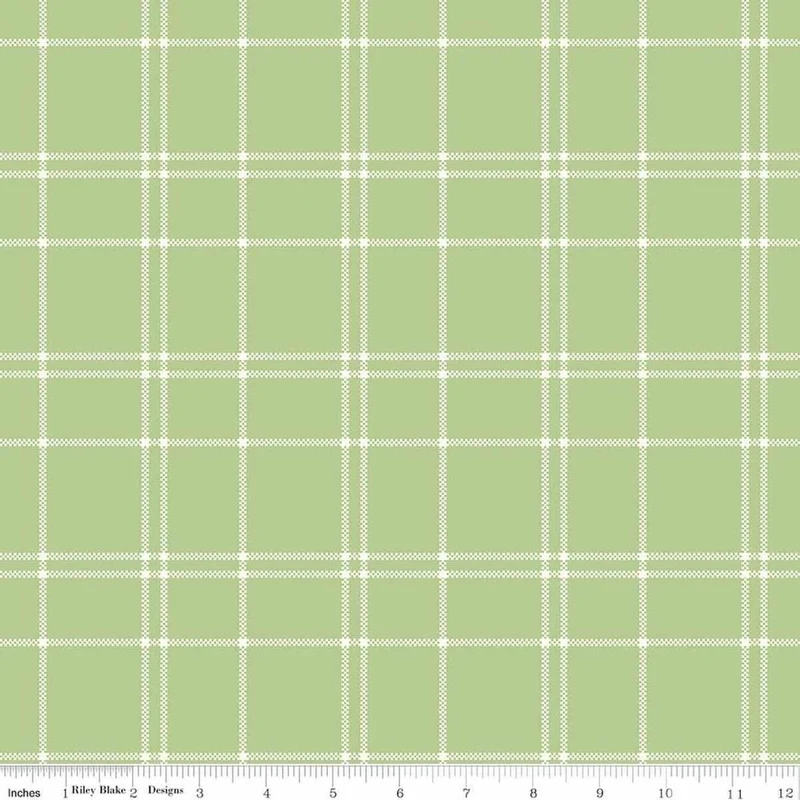 My Minds Eye, North Pole Flannel, F17751-HONEYDEW Green