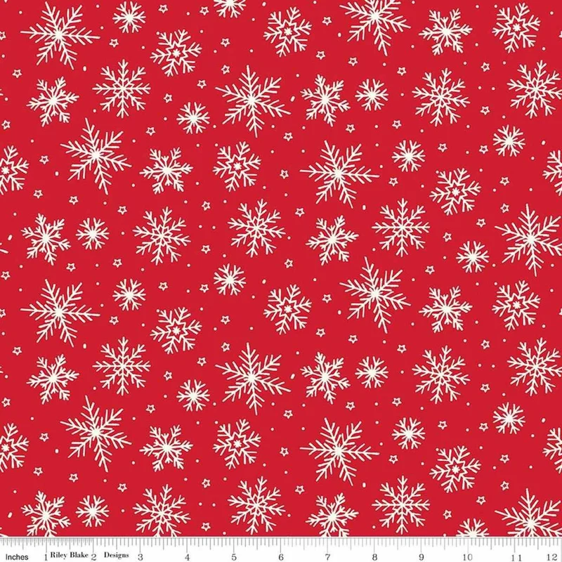My Minds Eye, North Pole Flannel, F17752-TOMATO Red
