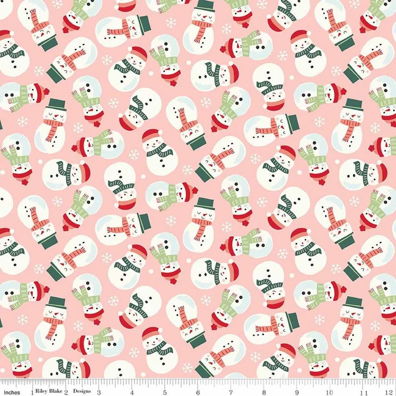 My Minds Eye, North Pole Flannel, F17753-BLUSH