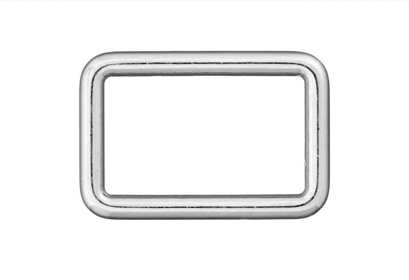 Rechteck - Ring 25mm silber