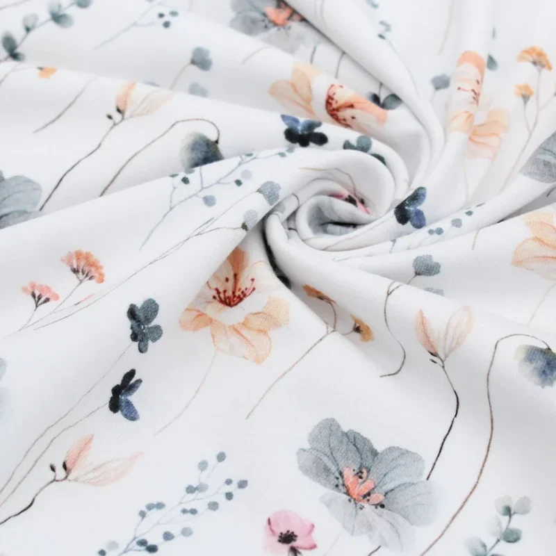 Jersey Bergblumen blau | Weiß