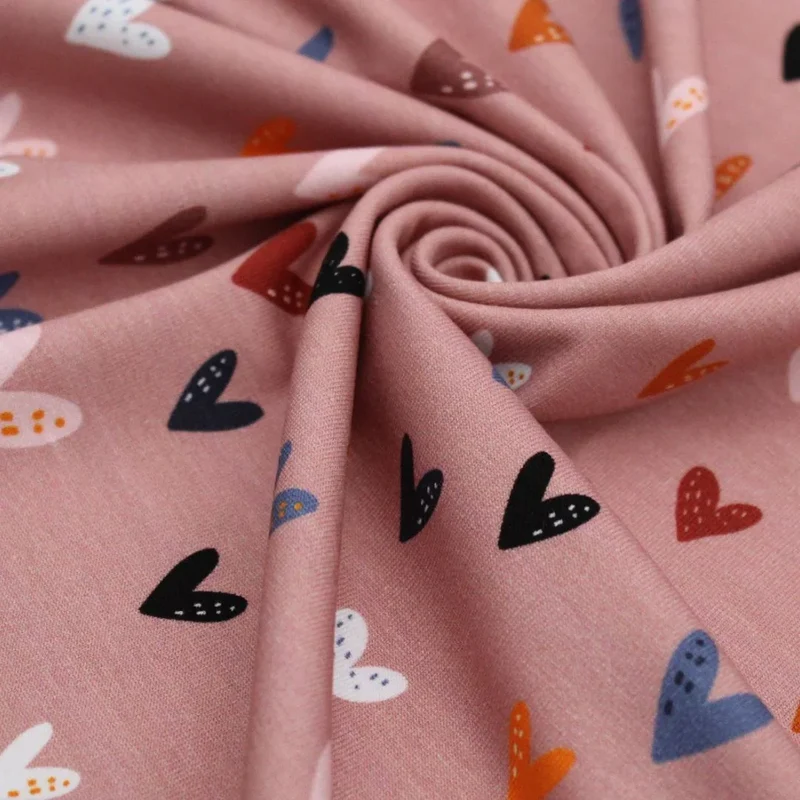 Jersey bunte Herzen | Rosa