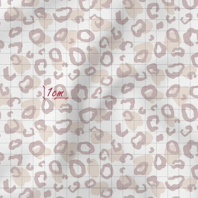 Jersey Leoparden Flecken Leoprint Beige