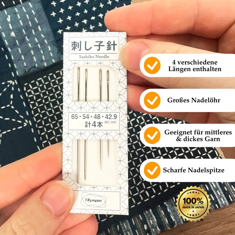 Olympus Sashiko-Nadeln - 4 Stück