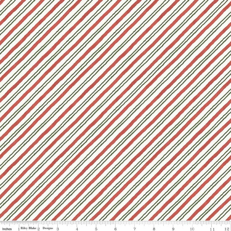 Riley Blake, Lisa Audit, Holiday Spirit, Stripes, Multi