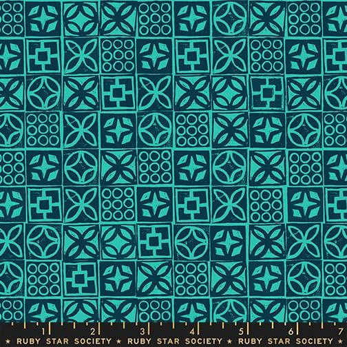 Moda, Ruby Star Society, Poolside Too, Architectural Blocks, Peacock Blue