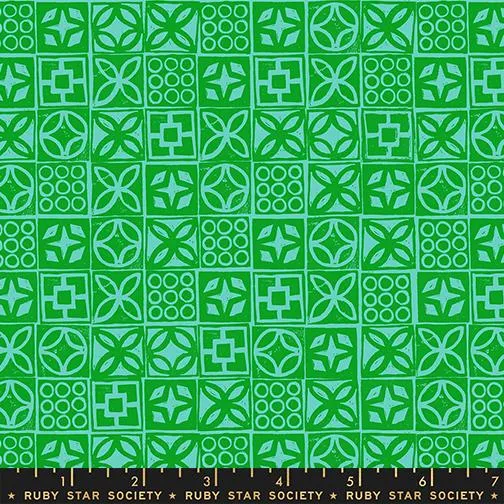 Moda, Ruby Star Society, Poolside Too, Architectural Blocks, Verdant Green
