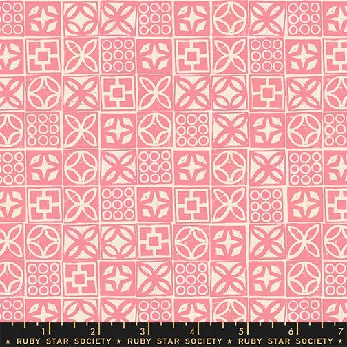 Moda, Ruby Star Society, Poolside Too, Architectural Blocks, Sorbet Pink