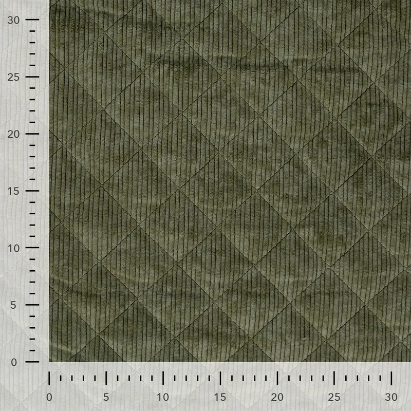 Stepp-Cordstoff – Khaki
