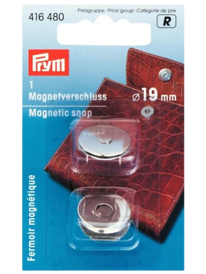 Prym Magnetverschluss silberfarben 19mm