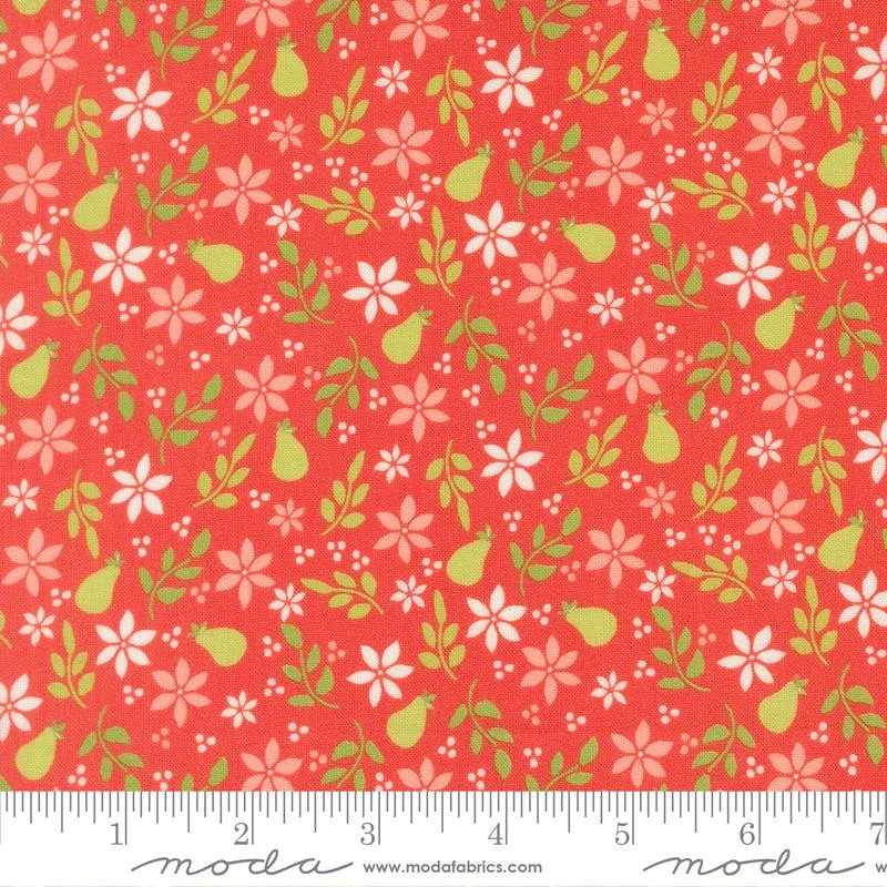 Moda, Sherri & Chelsi, Pear Florals, Geranium Pink