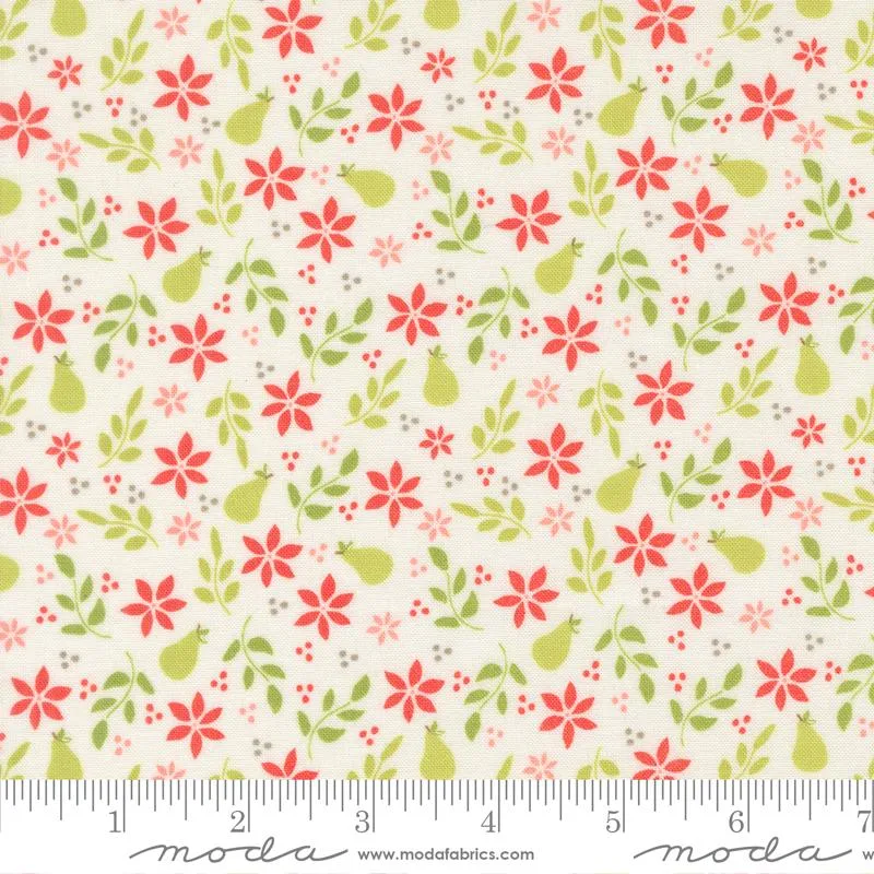 Moda, Sherri & Chelsi, Pear Florals, Cloud White