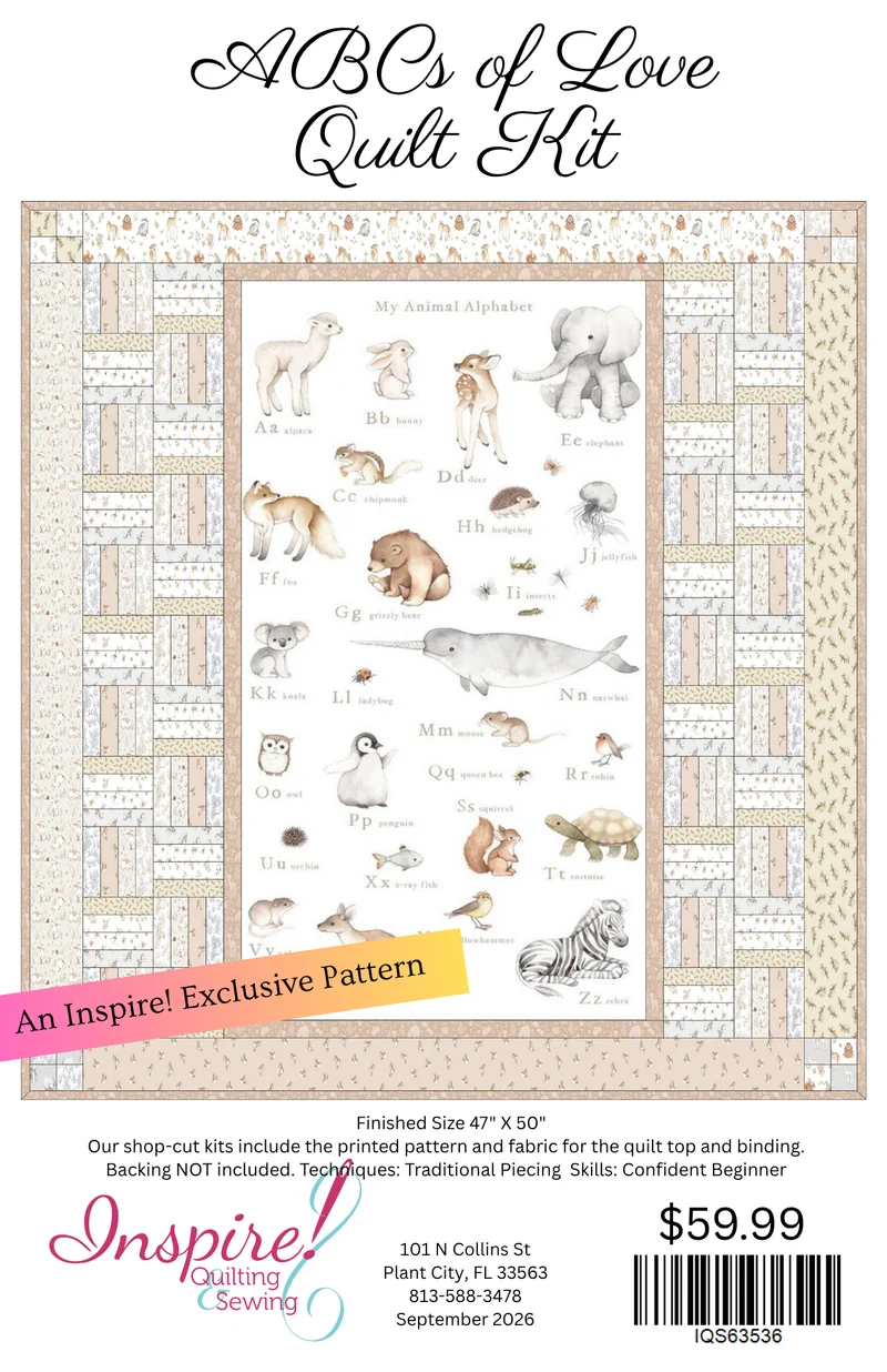 ABCS Of Love Quilt Kit 47" X 50"