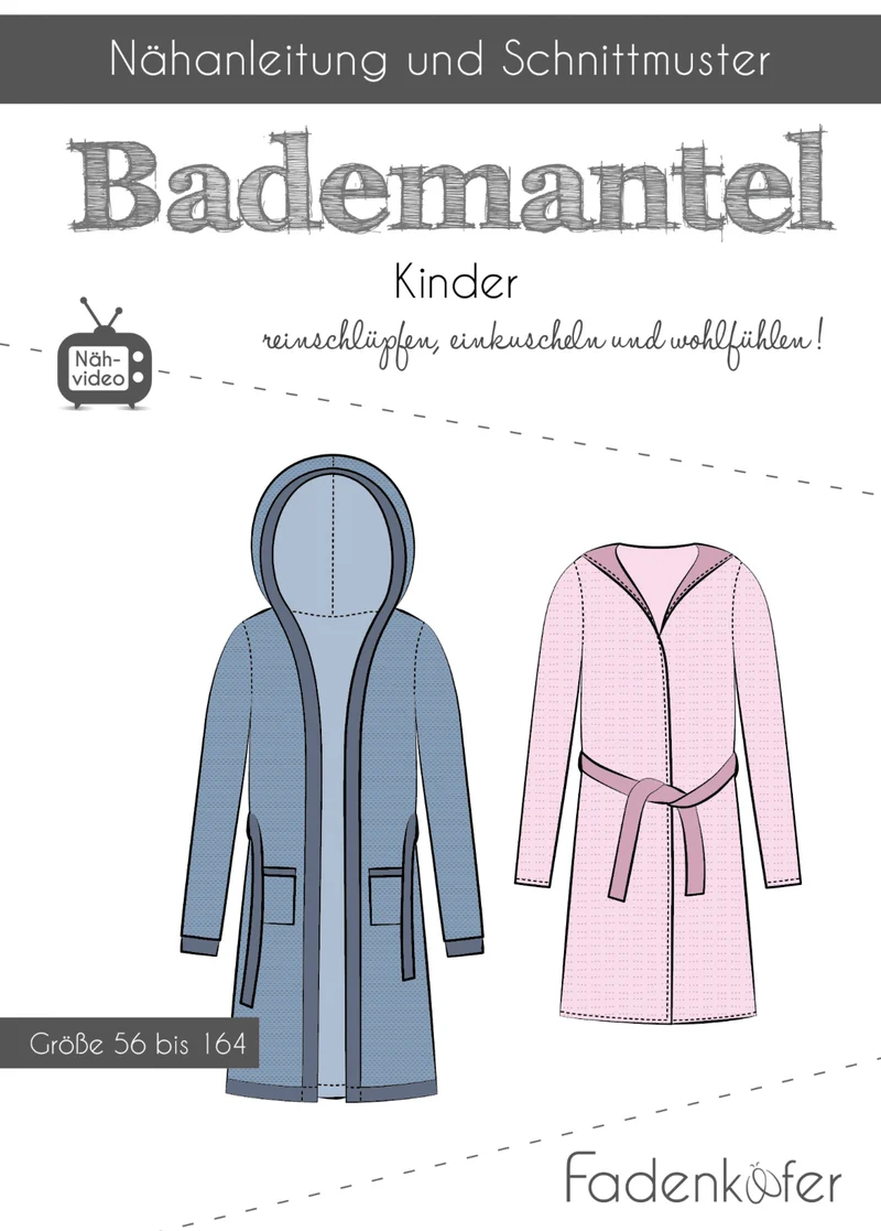 Fadenkäfer Bademantel Kinder