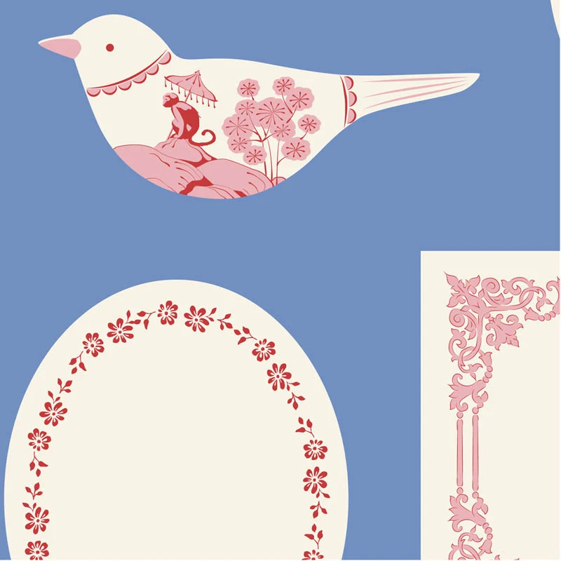 Tilda, Something Blue, Labels & Ornaments, Ochre