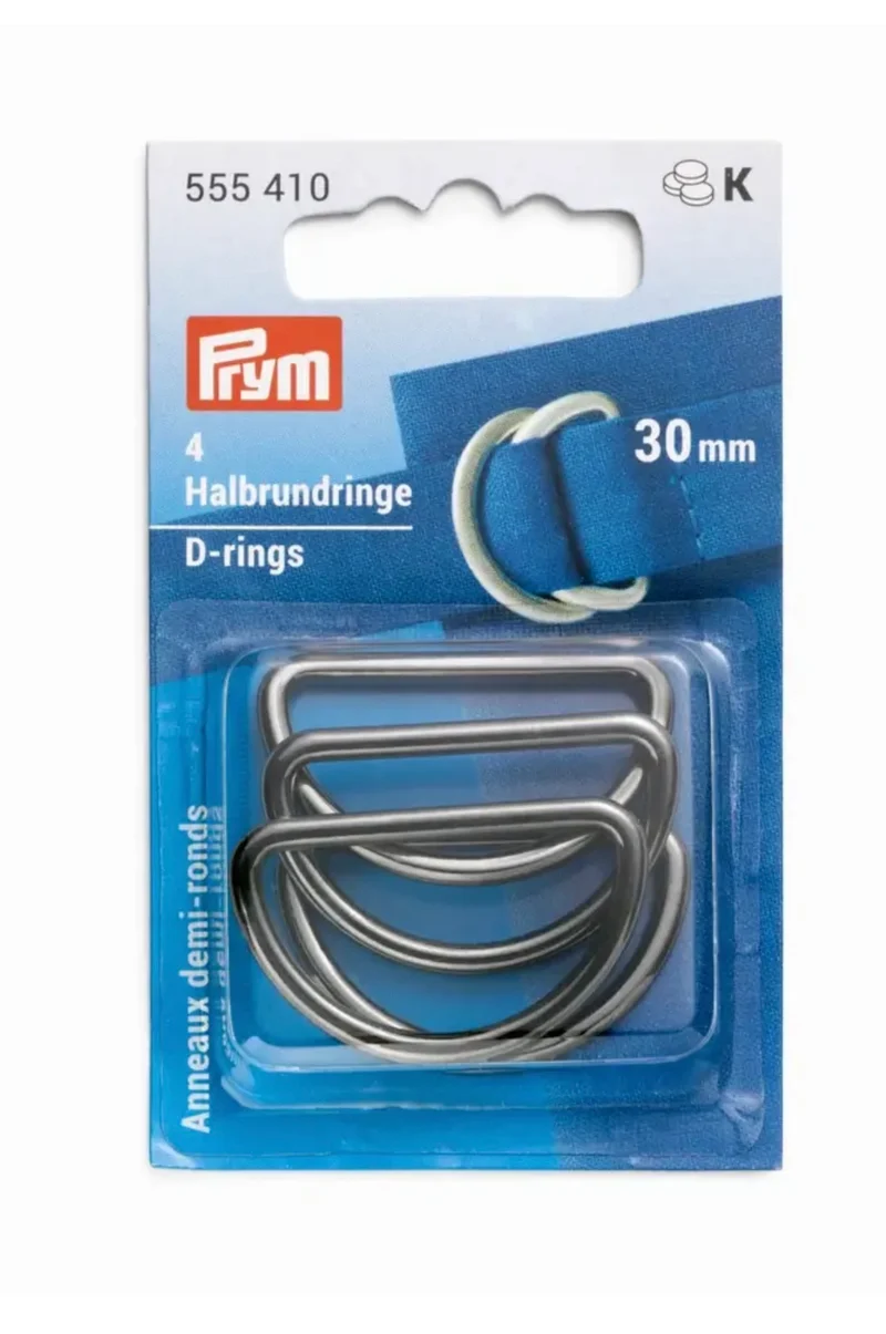 4 D-Ringe gunmetal 30mm