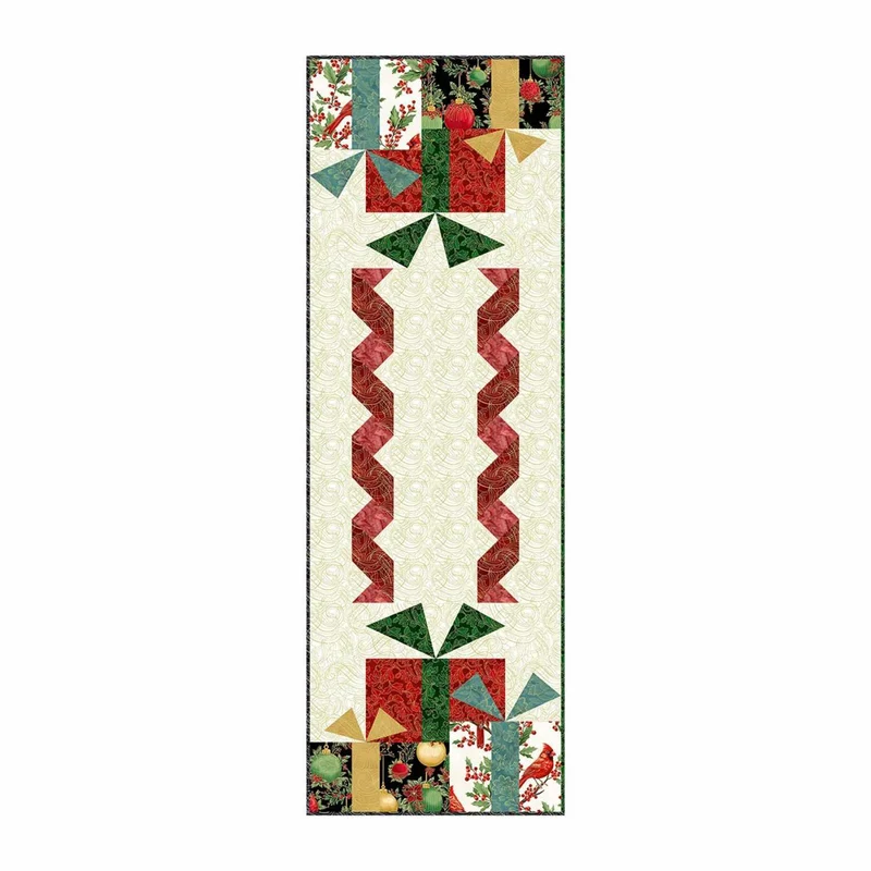 Hoffman Fabrics, Fa La La Table Runner Kit