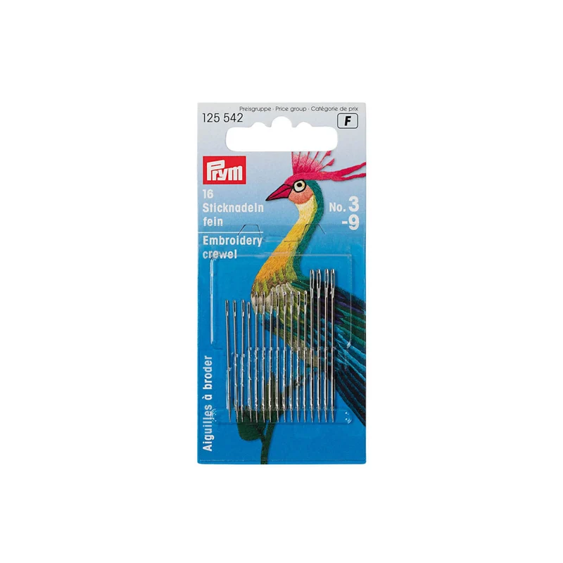 Sticknadeln fein No. 3-9