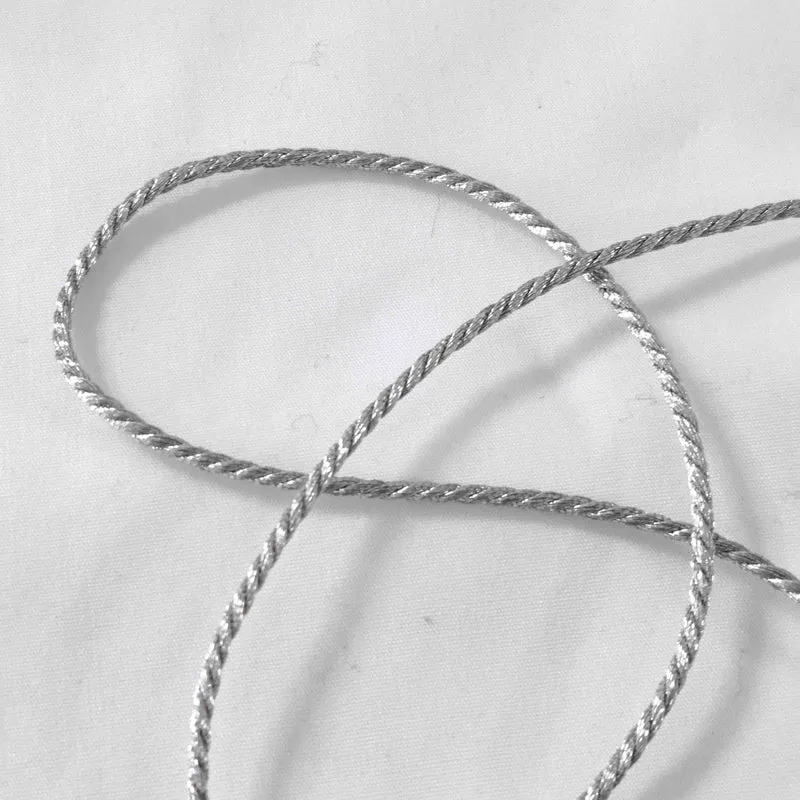 Kordel Glitzer Uni 2 mm