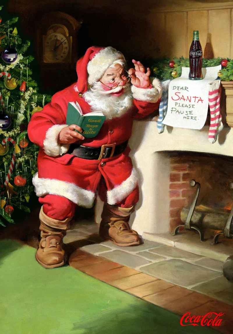 Northcott, Coca-Cola Christmas, Classic Santa Panel 30" X 42"