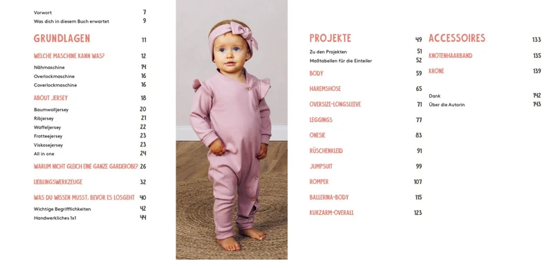 Buch von EMF Verlag "HEJ. MINIMODE" Kleidung aus Jersey nähen