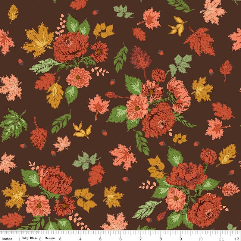 Riley Blake, Beverly McCullough, Cozy Autumn, Main Brown