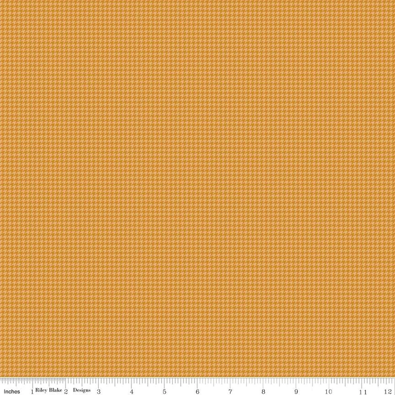Riley Blake, Beverly McCullough, Cozy Autumn, Houndstooth Daisy Yellow