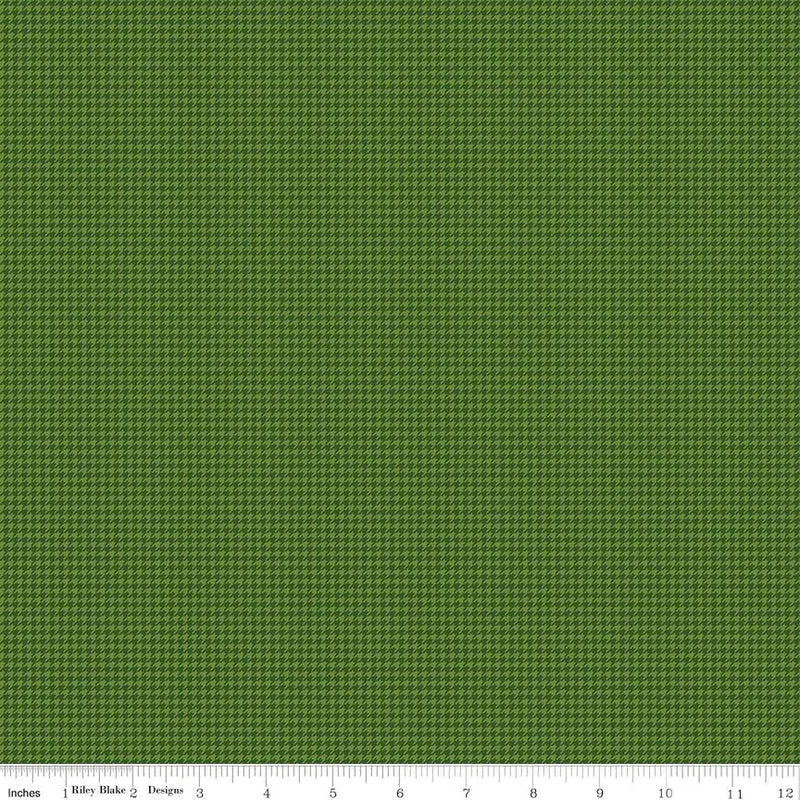 Riley Blake, Beverly McCullough, Cozy Autumn, Houndstooth Olive Green