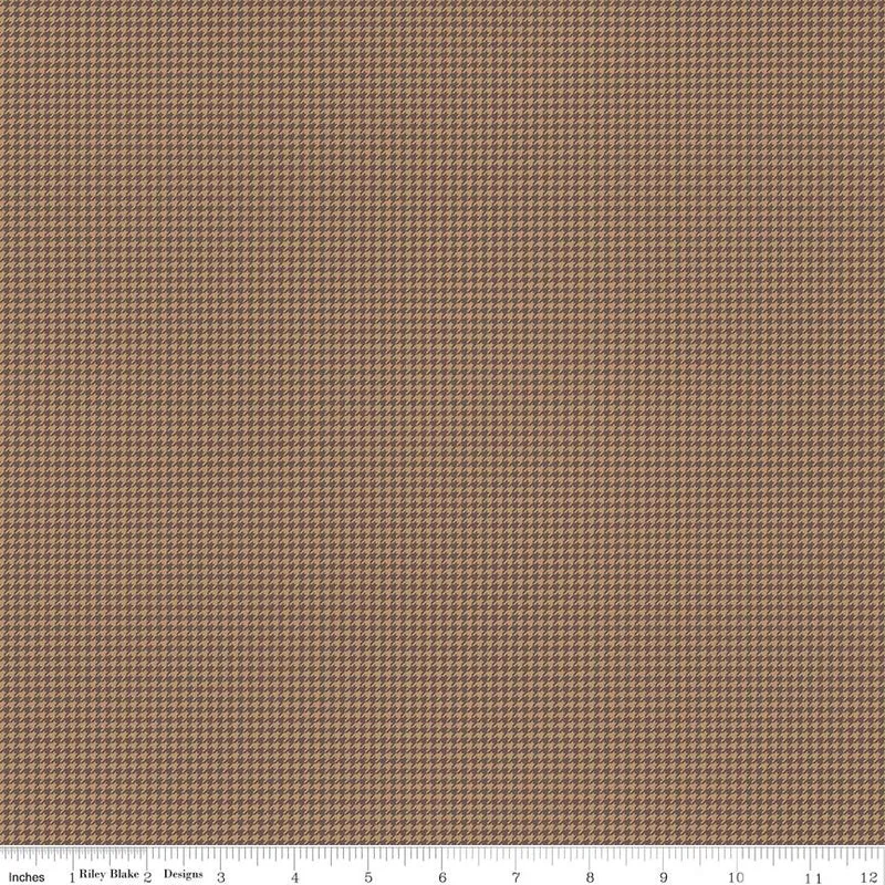 Riley Blake, Beverly McCullough, Cozy Autumn, Houndstooth Tea Dye Brown