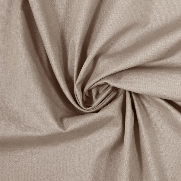 Baumwolle Uni Heide Swafing beige