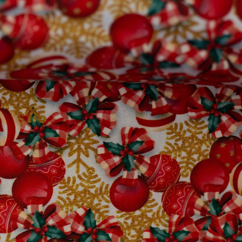 Baumwolle "Holly Jolly" Weihnachten Swafing
