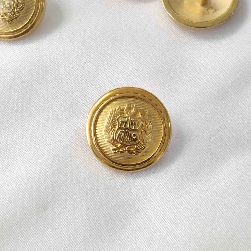 Knopf Wappen / Kranz mit Öse 20 mm