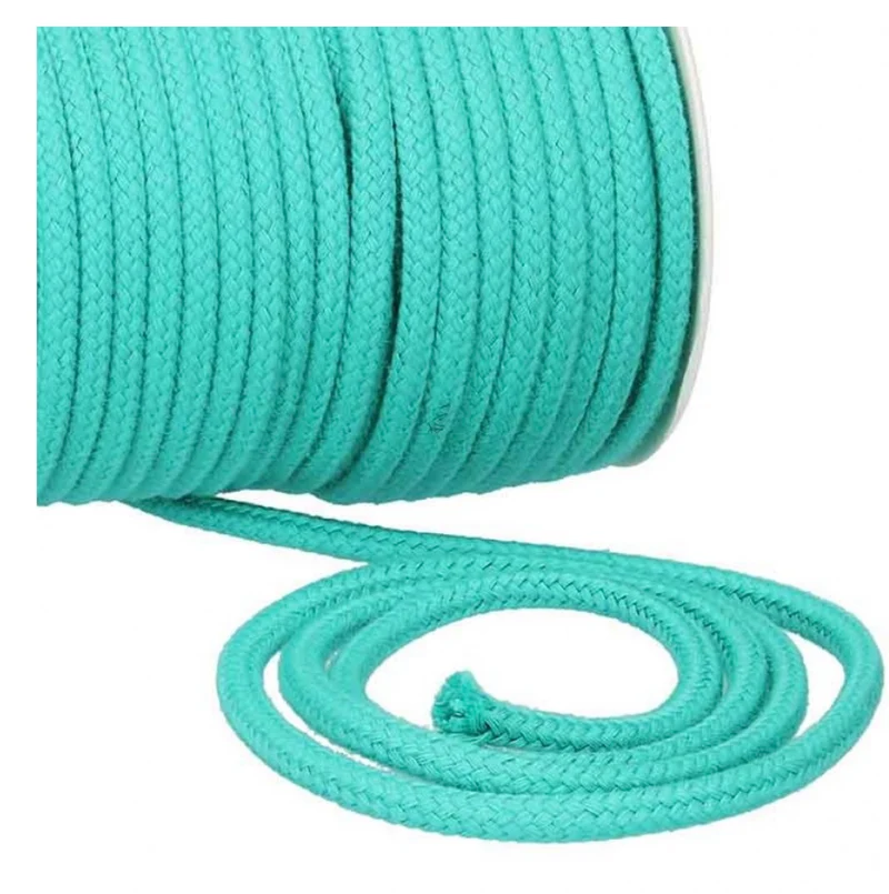 Baumwollkordel Uni 6mm smaragdgrün