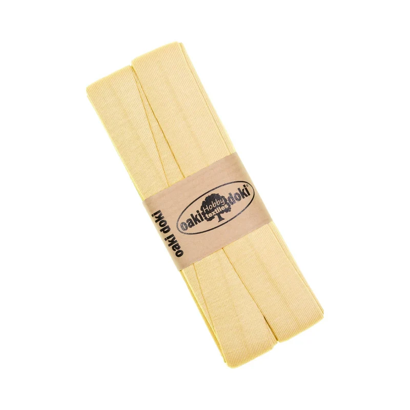 Oaki Doki Jersey Schrägband – Uni 20 mm x 3 m