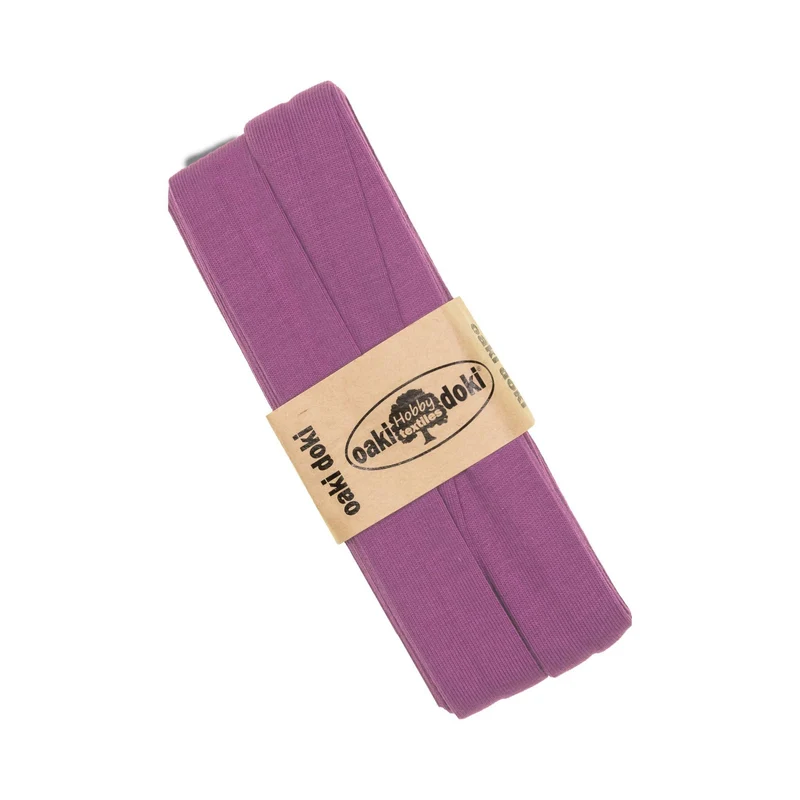 Oaki Doki Jersey Schrägband – Uni 20 mm x 3 m