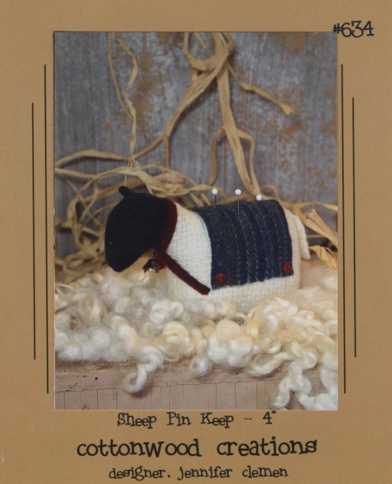 Cotton Wood Creation Sheep Pin Keep Pattern 4"