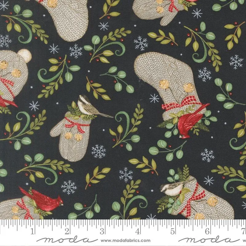Moda, Deb Strain, When Snow Falls, Winter Wear, Night Sky Black