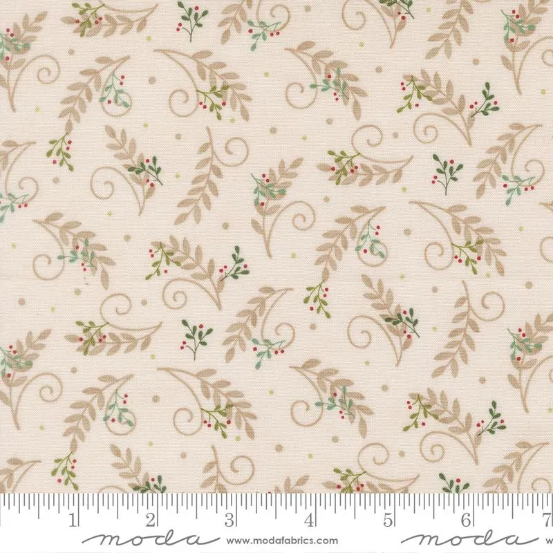 Moda, Deb Strain, When Snow Falls, Tossed Greenery, Snow White