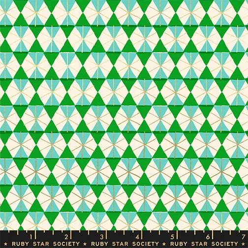 Moda, Ruby Star Society, Merry Happy Metallic, Happy Hexie, Verdant Green