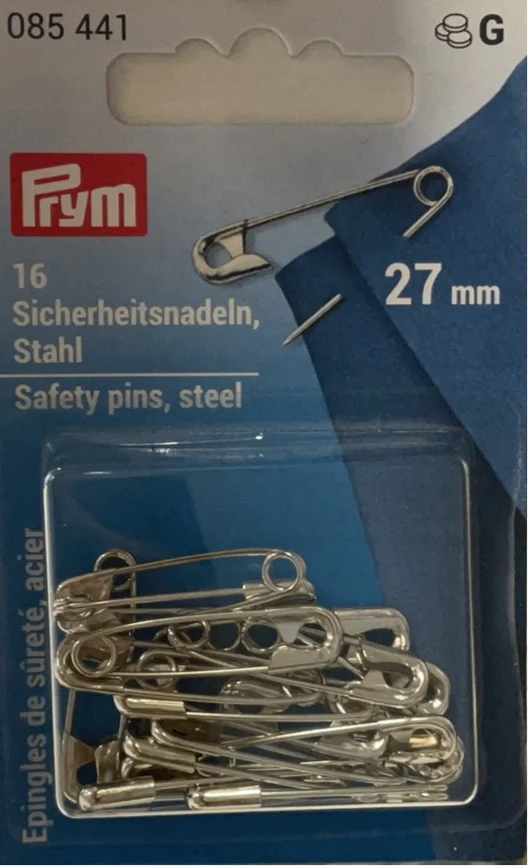 Prym Sicherheitsnadeln Stahl 16 Stck 27 mm