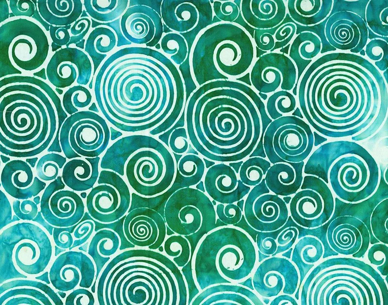 Northcott, Banyan Batiks, Abstraction, Swirly, Turquoise Blue