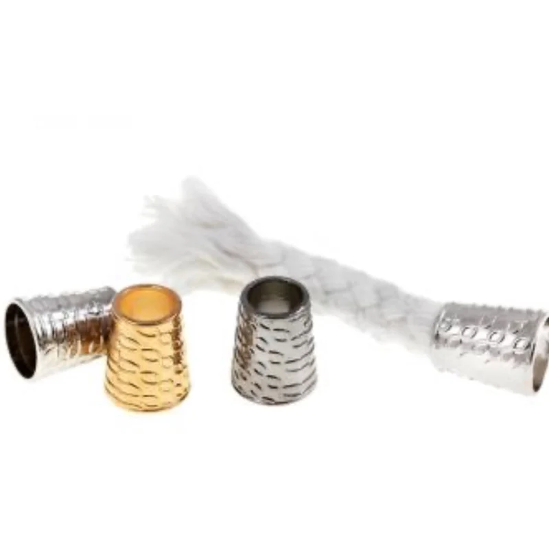 Kordelenden konisch 2 Stck 16mm x 8mm gunmetal