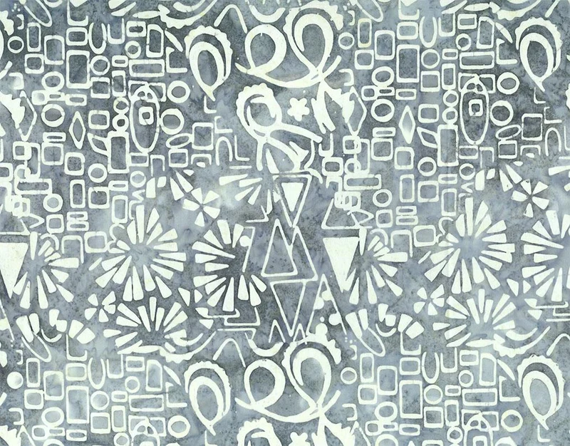 Northcott, Banyan Batiks, Abstraction, Geometry, Gray
